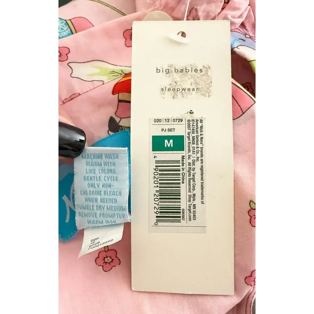 Nick & Nora Womens Big Babies Vintage Pink Emperor Empress Floral Pajama Top NWT - Picture 6 of 6